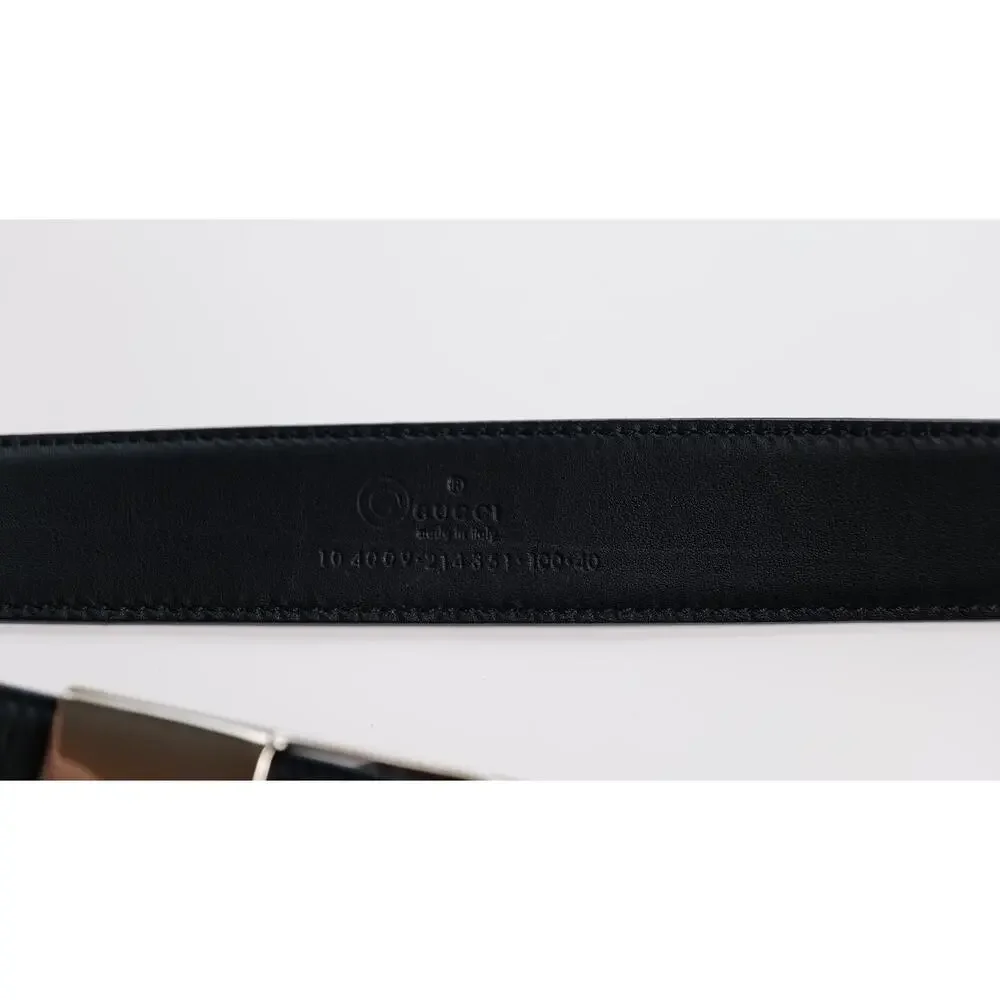 Gucci Classic Dress Black Buckle Belt 40